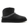 Женские угги UGG CLASSIC MINI CRESCENT BLACK