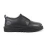 Мужские угги UGG MEN'S SLIPPER FLEX Black Leather