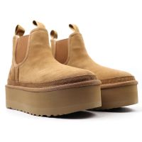 Женские угги UGG CHELSEA PLATFORM Chestnut