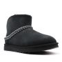 Женские угги UGG CLASSIC MINI CRESCENT BLACK