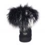 Женские угги Ugg Fox Fur Ultra Metallic Black