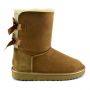 Женские угги Ugg Bailey Bow II Metallic Seashel Chestnut