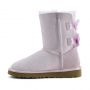 Женские угги Ugg Bailey Bow II Metallic Seashel Pink