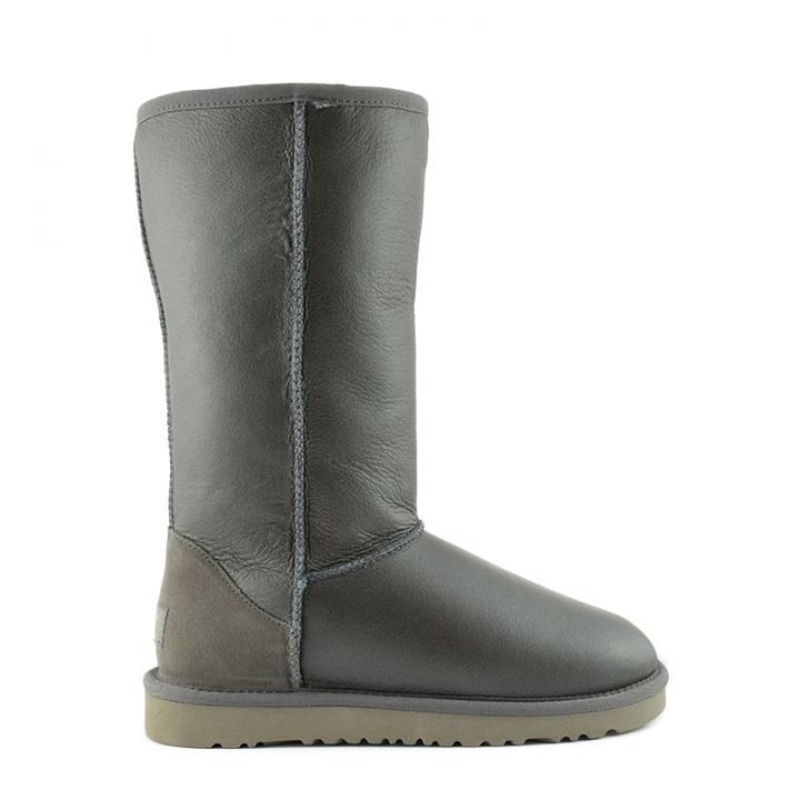 Женские угги Ugg Classic Tall Metallic Grey
